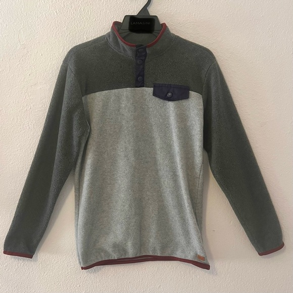 7 For All Mankind Other - 7 FOR ALL MANKIND Boys Color Sz XL Polar Fleece Jacket Funnel neck Snap Button